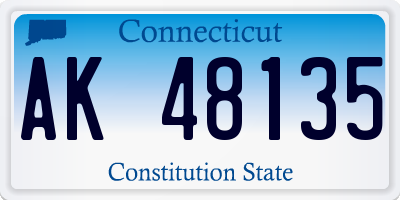CT license plate AK48135