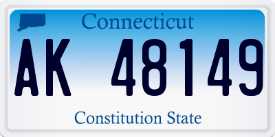 CT license plate AK48149