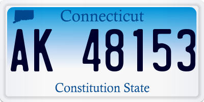CT license plate AK48153