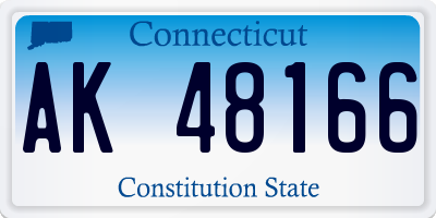 CT license plate AK48166
