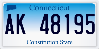 CT license plate AK48195