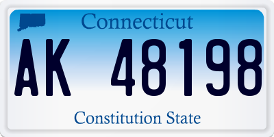 CT license plate AK48198