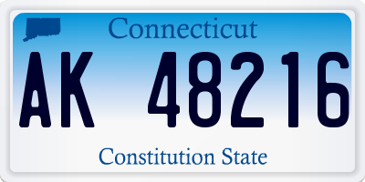 CT license plate AK48216