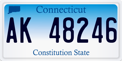 CT license plate AK48246