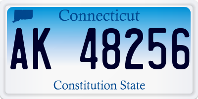 CT license plate AK48256