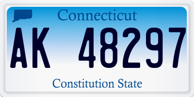 CT license plate AK48297