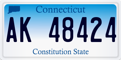 CT license plate AK48424