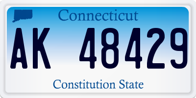 CT license plate AK48429