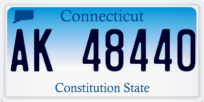 CT license plate AK48440
