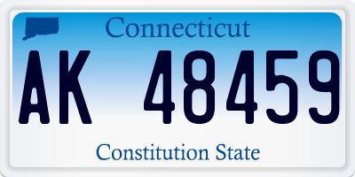 CT license plate AK48459