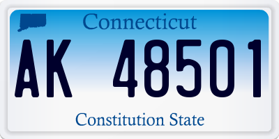 CT license plate AK48501
