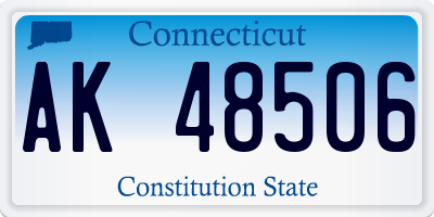 CT license plate AK48506