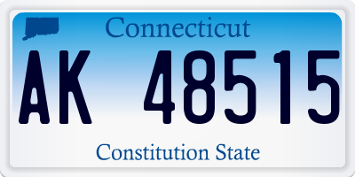 CT license plate AK48515