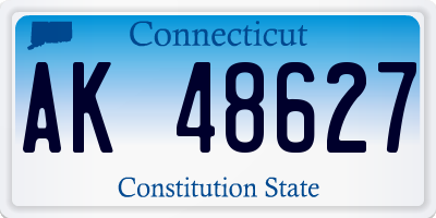 CT license plate AK48627