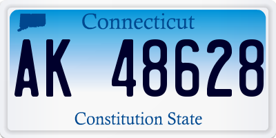 CT license plate AK48628