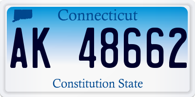 CT license plate AK48662