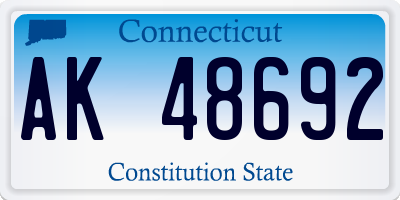CT license plate AK48692