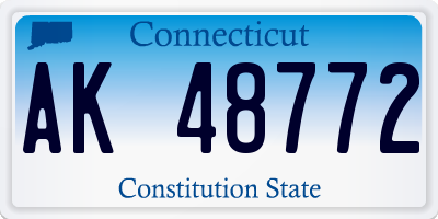 CT license plate AK48772