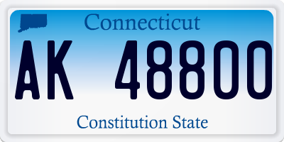 CT license plate AK48800