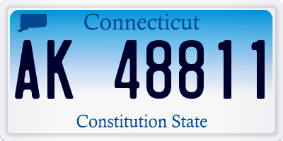 CT license plate AK48811