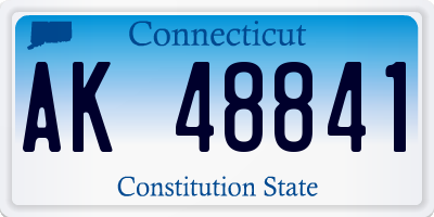 CT license plate AK48841