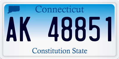 CT license plate AK48851