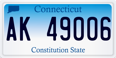 CT license plate AK49006