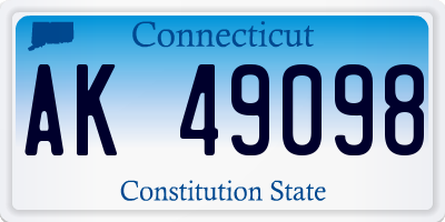 CT license plate AK49098