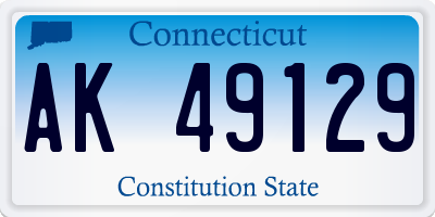 CT license plate AK49129
