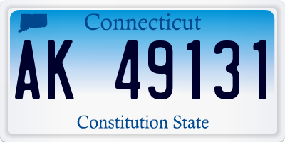 CT license plate AK49131