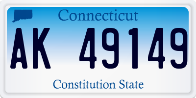 CT license plate AK49149