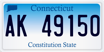 CT license plate AK49150