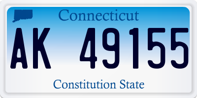 CT license plate AK49155