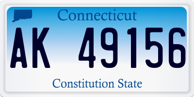 CT license plate AK49156