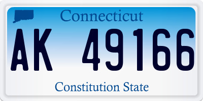 CT license plate AK49166