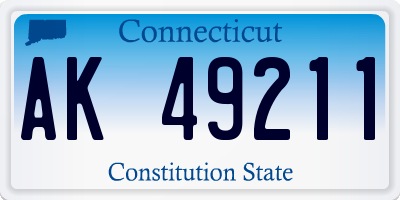 CT license plate AK49211
