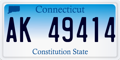 CT license plate AK49414