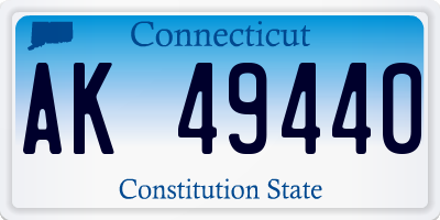 CT license plate AK49440