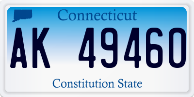 CT license plate AK49460