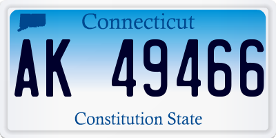 CT license plate AK49466