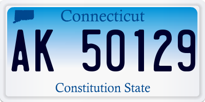 CT license plate AK50129