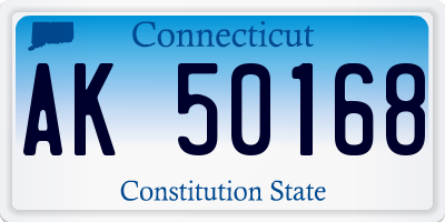 CT license plate AK50168