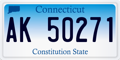 CT license plate AK50271