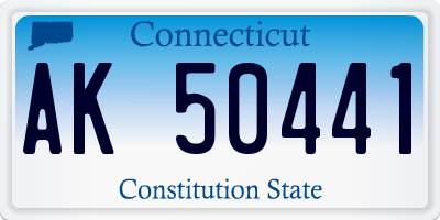 CT license plate AK50441