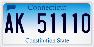 CT license plate AK51110
