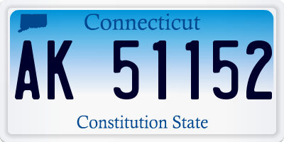 CT license plate AK51152