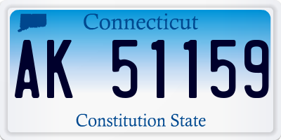 CT license plate AK51159