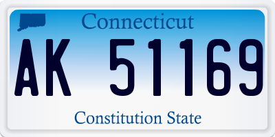 CT license plate AK51169