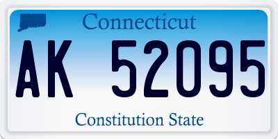 CT license plate AK52095