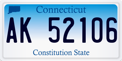 CT license plate AK52106